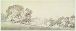 公園内の3階建てのジョージア様式の家、1795年頃（紙に黒鉛で洗い流す） 作： Joseph Mallord William Turner